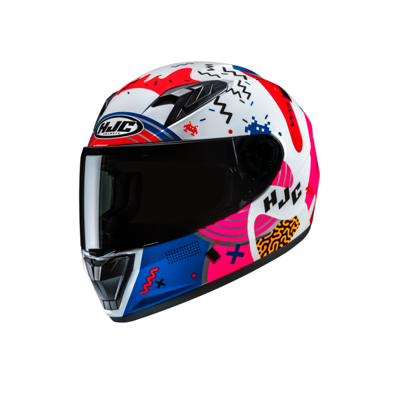 CASCO HJC Y10 MIKA BLANCO / ROJO / AZUL