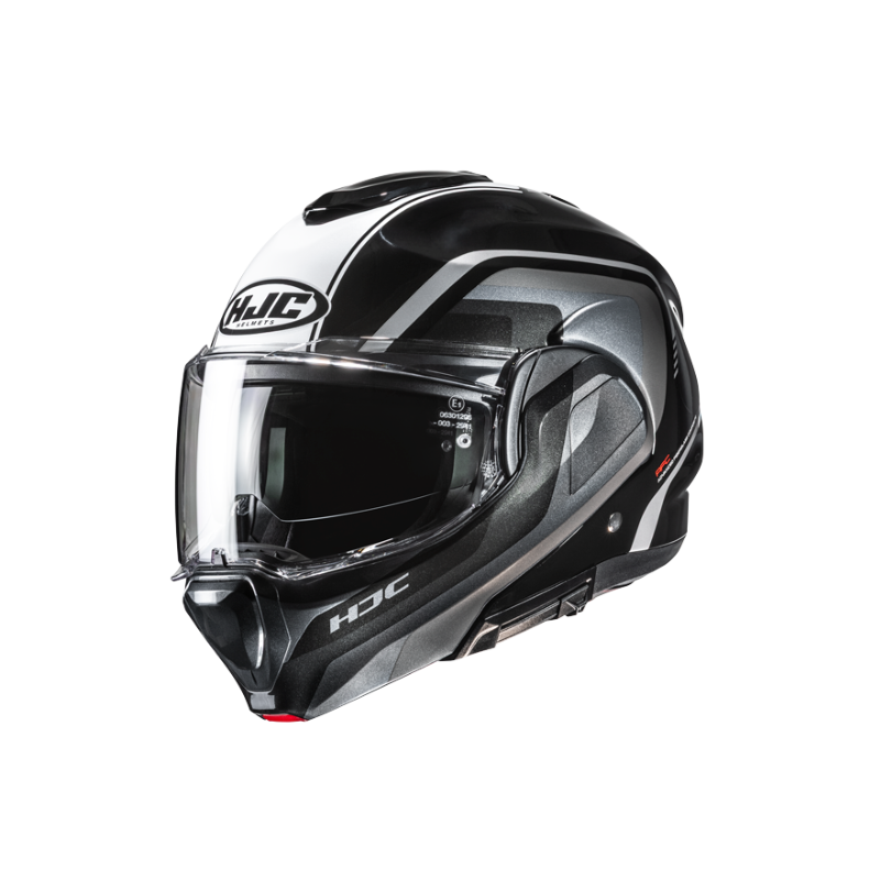 CASCO MODULAR HJC F100 REFF NEGRO / BLANCO / AZUL