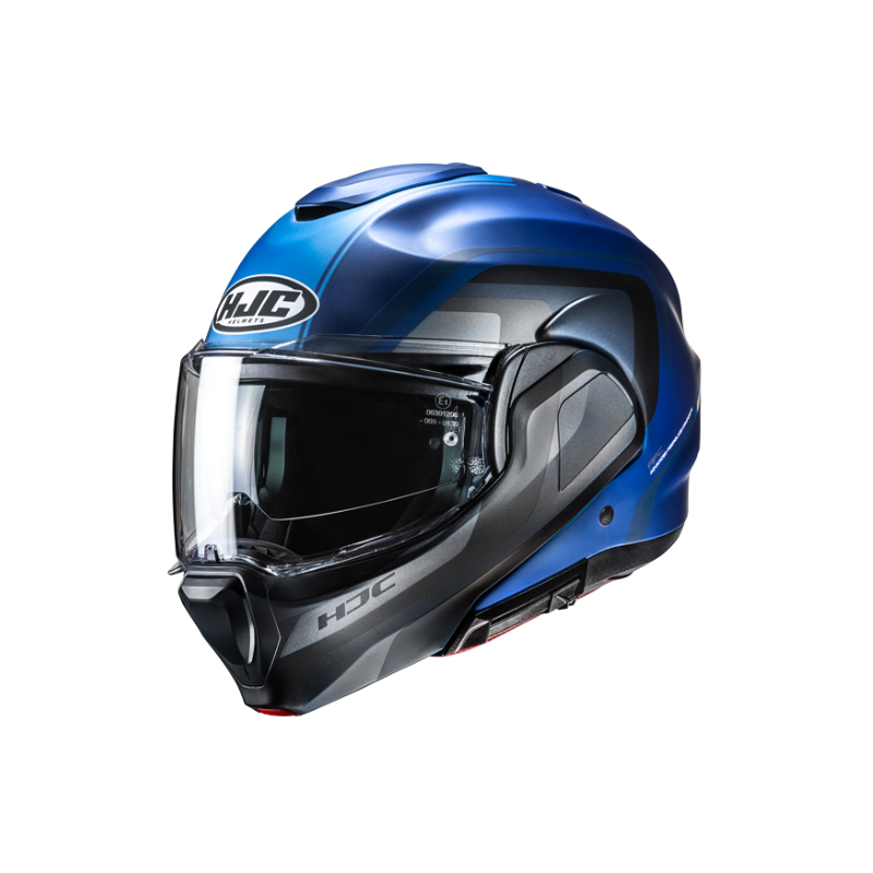 CASCO MODULAR HJC F100 REFF NEGRO / BLANCO / AZUL
