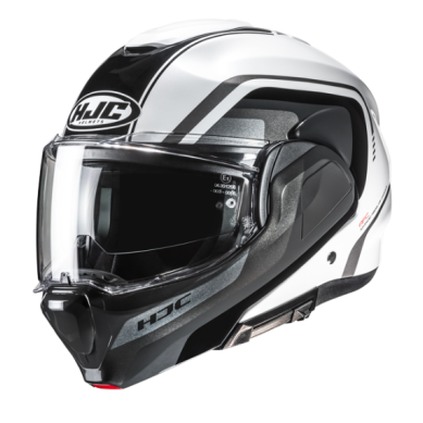 CASCO MODULAR HJC F100 REFF BLANCO / NEGRO