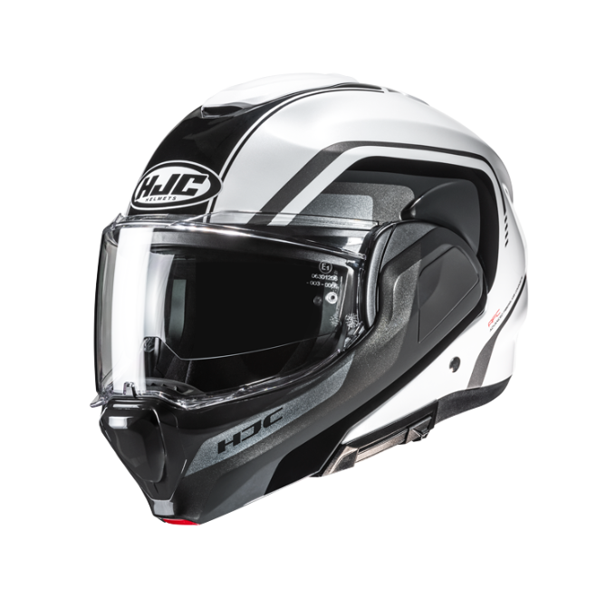 CASCO MODULAR HJC F100 REFF BLANCO / NEGRO