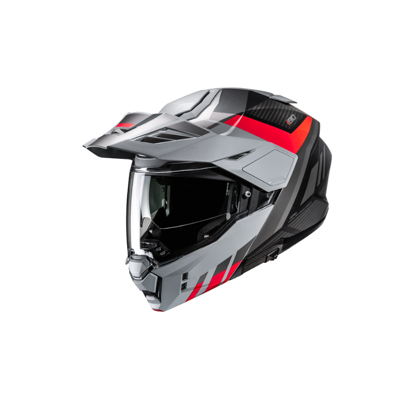 CASCO MODULAR HJC I80 IMES GRIS / ROJO / NEGRO