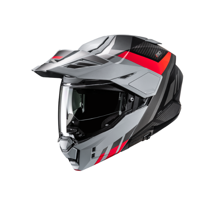 CASCO MODULAR HJC I80 IMES GRIS / ROJO / NEGRO