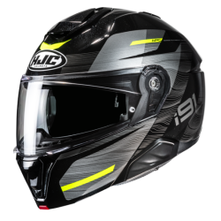 CASCO IMODULAR HJC I91 DUSK NEGRO / AMARILLO NEON
