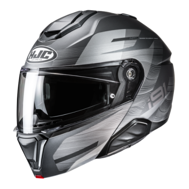 CASCO IMODULAR HJC I91 DUSK NEGRO / AMARILLO NEON