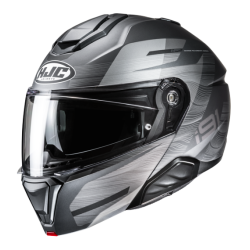 CASCO IMODULAR HJC I91 DUSK NEGRO / AMARILLO NEON