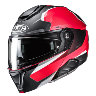 CASCO IMODULAR HJC I91 FELIO NEGRO / ROJO
