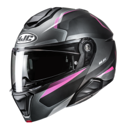CASCO IMODULAR HJC I91 FELIO NEGRO / ROSA