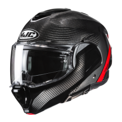CASCO MODULAR F100 CARBON STAN ROJO