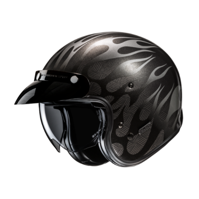 CASCO JET HJC V31 FIRO NEGRO