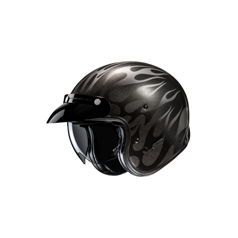 CASCO JET HJC V31 FIRO NEGRO
