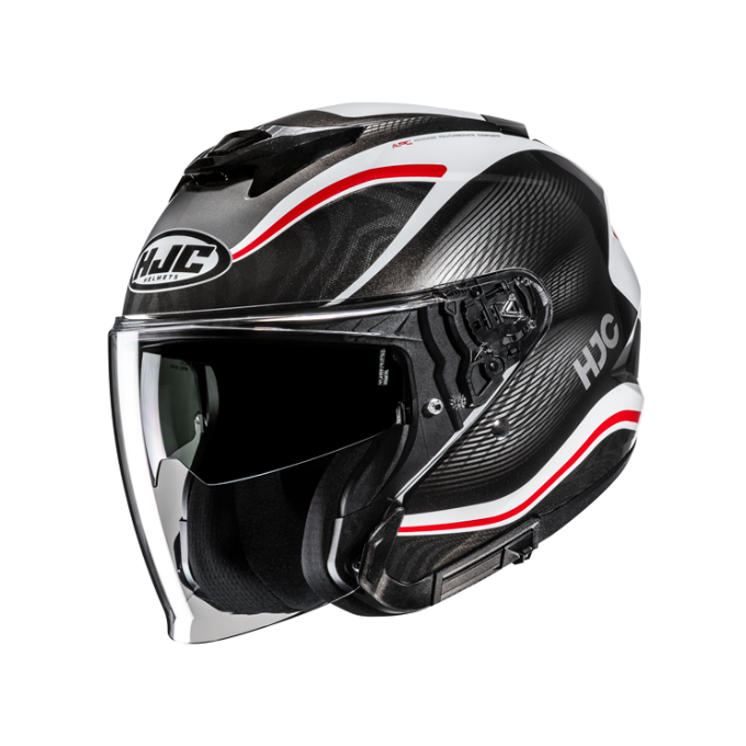 CASCO JET HJC I31 DEPE NEGRO / ROJO