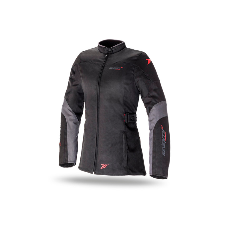 CHAQUETA CORDURA SEVENTY DEGREES SD-JC51 RACING NEGRO / GRIS TALLA XS / L