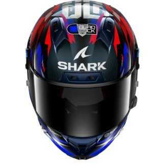 CASCO SHARK REPLICA AERON GP FIM RACING ZARCO VICTORY 2025 CARBONO AZUL CROMADO