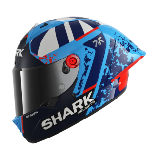 CASCO SHARK REPLICA AERON GP FIM RACING RÉPLICA RAUL FERNANDEZ Azul Azul Blanco