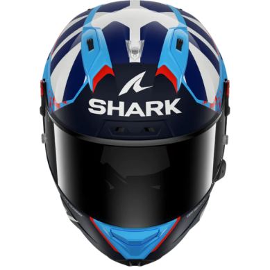 CASCO SHARK REPLICA AERON GP FIM RACING RÉPLICA RAUL FERNANDEZ Azul Azul Blanco