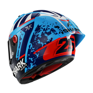 CASCO SHARK REPLICA AERON GP FIM RACING RÉPLICA RAUL FERNANDEZ Azul Azul Blanco