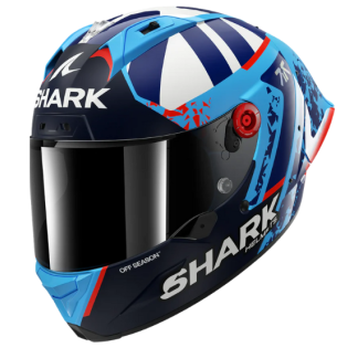 CASCO SHARK REPLICA AERON GP FIM RACING RÉPLICA RAUL FERNANDEZ Azul Azul Blanco