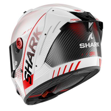 CASCO SHARK AERON SPEED TECH BLANCO ROJO