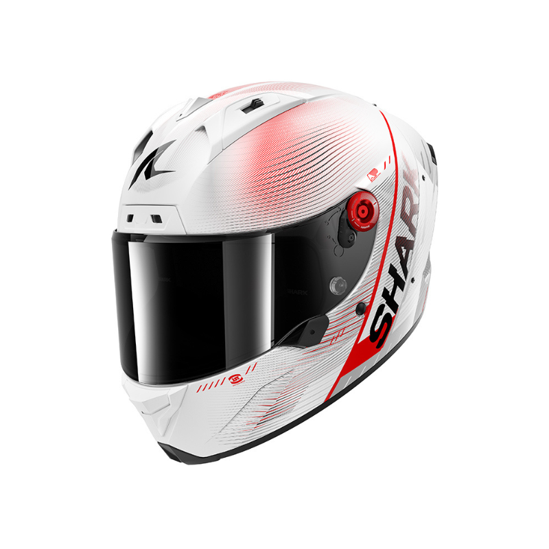 CASCO SHARK AERON SPEED TECH BLANCO ROJO