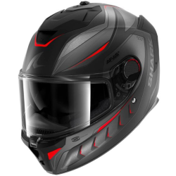 CASCO INTEGRAL SHARK SPARTAN MEKARIUM NEGRO / ROJO