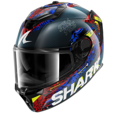 CASCO INTEGRAL SHARK SPARTAN SPEED-VIB NEGRO / ROJO