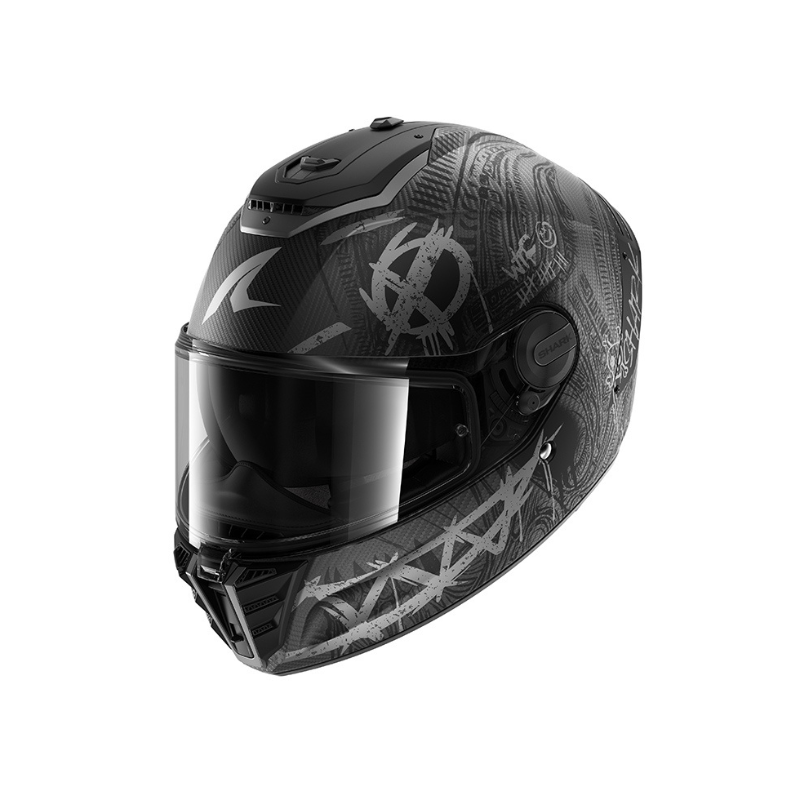 CASCO SHARK SPARTAN RS CARBON SHIEVER NEGRO
