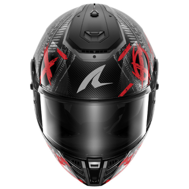 CASCO SHARK SPARTAN RS CARBON SHIEVER ROJO