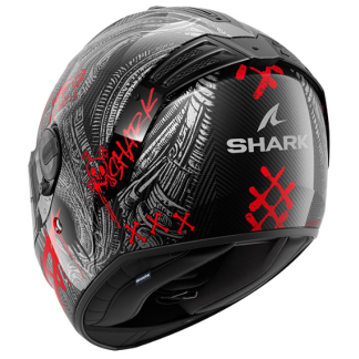 CASCO SHARK SPARTAN RS CARBON SHIEVER ROJO