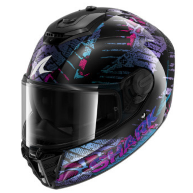 CASCO SHARK SPARTAN RS REPTAIA Negro / Morado