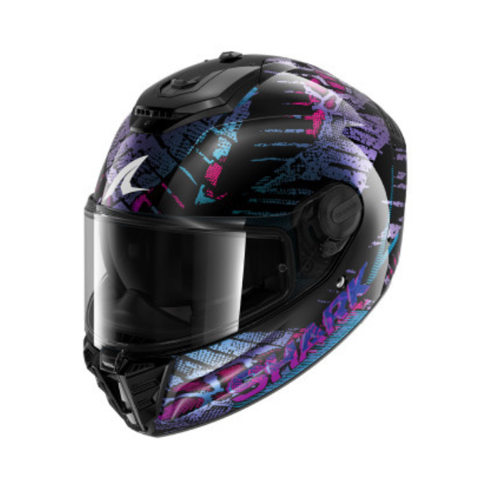 CASCO SHARK SPARTAN RS REPTAIA Negro / Morado