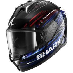 CASCO SHARK SKWAL - i3 LIGHT-BLUR Negro Rojo Azul