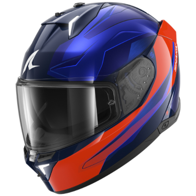 CASCO SHARK SKWAL - i3 MEKRANIUM Azul-Rojo