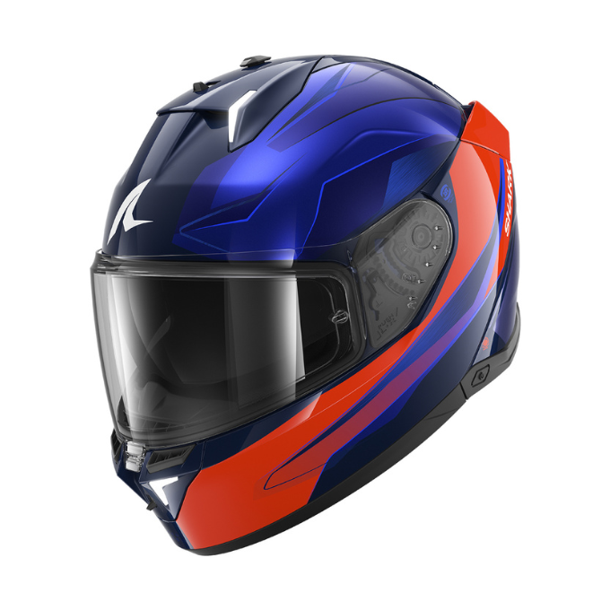CASCO SHARK SKWAL - i3 MEKRANIUM Azul-Rojo
