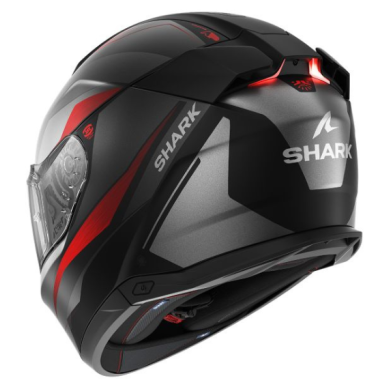 CASCO SHARK SKWAL - i3 MEKRANIUM Negro-Rojo