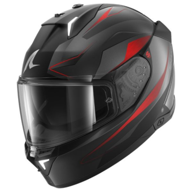 CASCO SHARK SKWAL - i3 MEKRANIUM Negro-Rojo