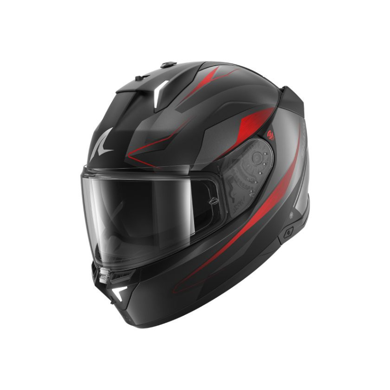 CASCO SHARK SKWAL - i3 MEKRANIUM Negro-Rojo