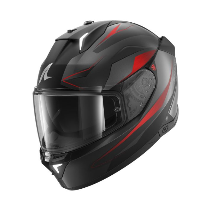 CASCO SHARK SKWAL - i3 MEKRANIUM Negro-Rojo