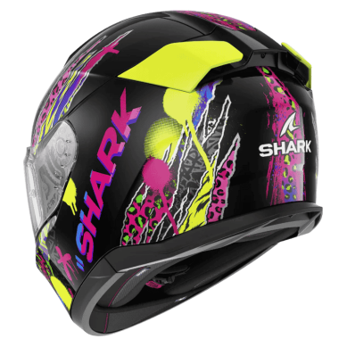 CASCO SHARK D-SKWAL-3 FAWN Negro Violeta Amarillo