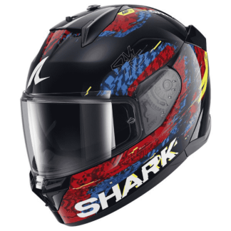 CASCO SHARK D-SKWAL3 SPEED-VID NEGRO / ROJO / AZUL