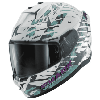 CASCO SHARK D-SKWAL3 REPTAIA BLANCO / VERDE
