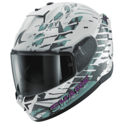 CASCO SHARK D-SKWAL3 REPTAIA BLANCO / VERDE