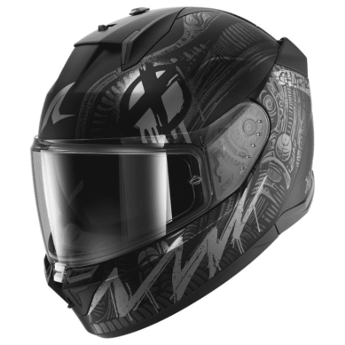 CASCO SHARK D-SKWAL3 SHIEVER NEGRO / ROJO