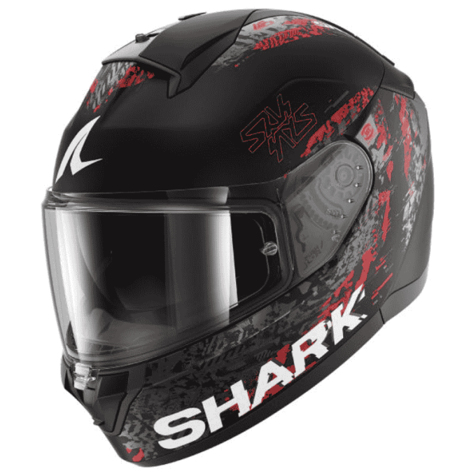 CASCO INTEGRAL SHARK RIDILL 2 BERSEK NEGRO / ANTARCITA / ROJO
