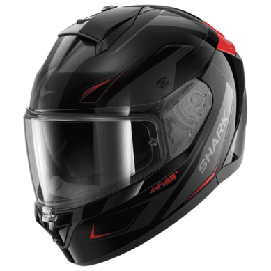 CASCO INTEGRAL SHARK RIDILL 2 MEKRANIUM NEGRO / ROJO