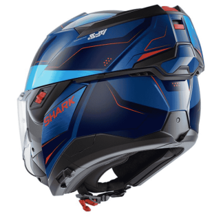 CASCO MODULAR SHARK OXO MEKARIUM AZUL  / NARANJA