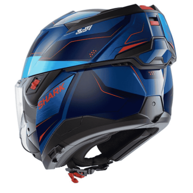 CASCO MODULAR SHARK OXO MEKARIUM AZUL  / NARANJA