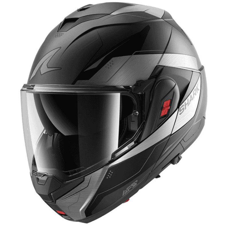 CASCO MODULAR SHARK OXO MEKARIUM NEGRO / GRIS