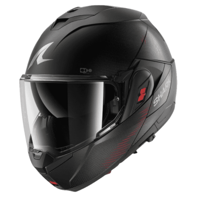 CASCO MODULAR SHARK OXO SP LYNE NEGRO / ROJO