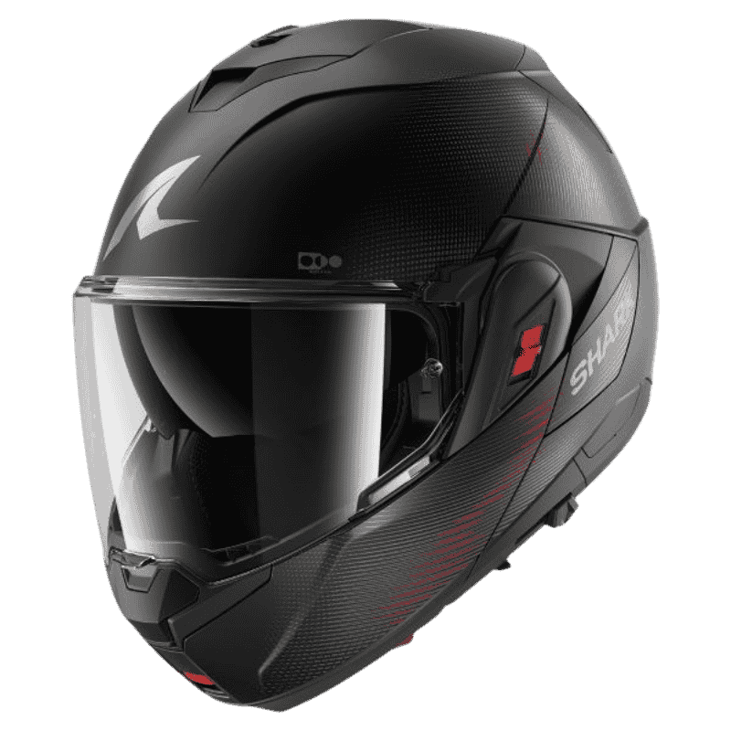 CASCO MODULAR SHARK OXO SP LYNE NEGRO / ROJO